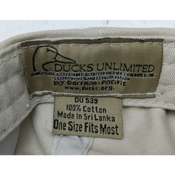 Ducks Unlimited Smaller Size, Embroider Green Wing Strap Back Hat Duck Cap, NEW - Picture 6 of 7